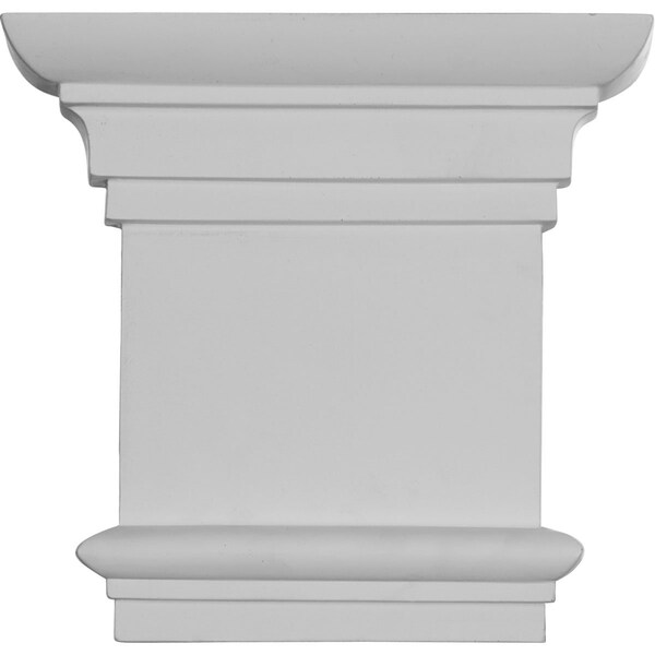 Ekena Millwork 8 1/4"W x 7 7/8"H Traditional Capital (Fits Pilasters up to 5 3/8"W x 3/4"D) CAP08X07X02TR - main
